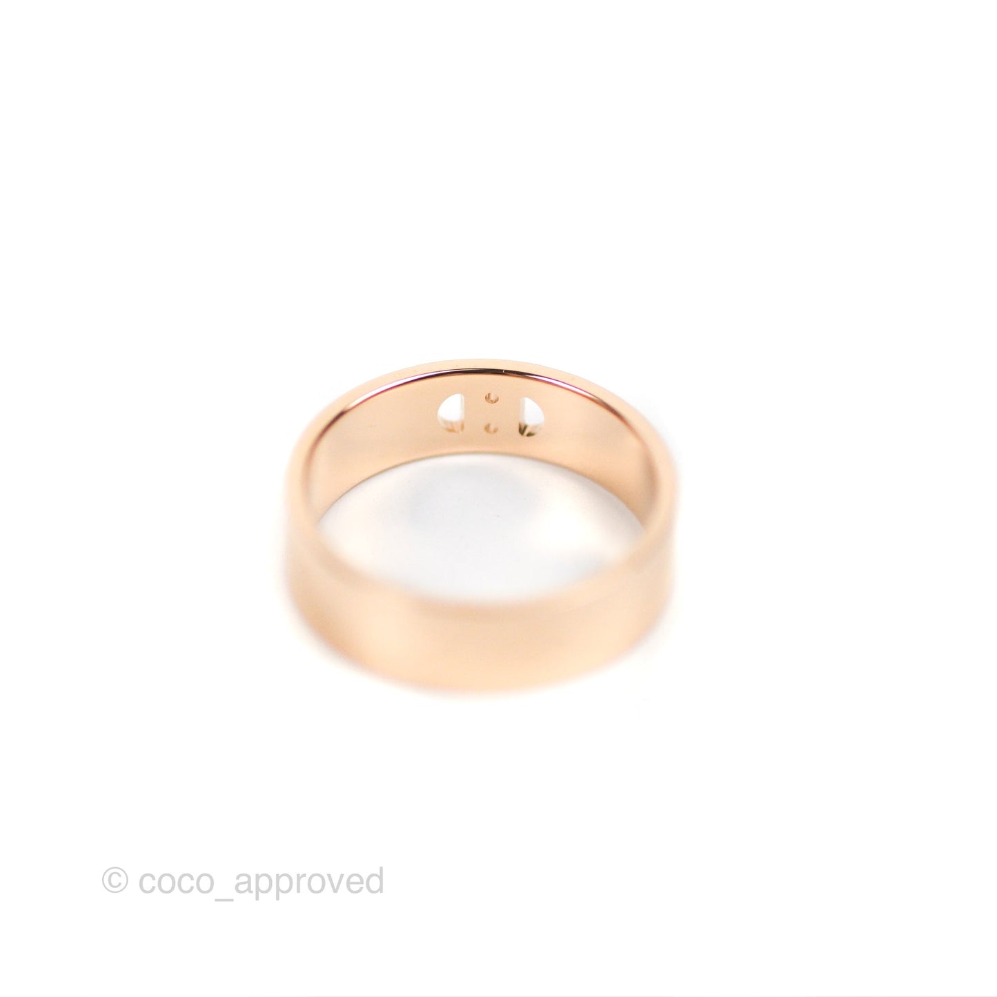 Hermes H d'ancre Ring PM Rose Gold Diamond Size 54