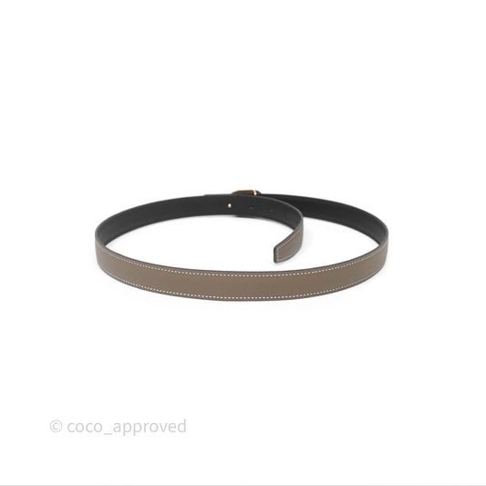 Hermes Cuir Seul De Ceinture Belt Etoupe Size 85