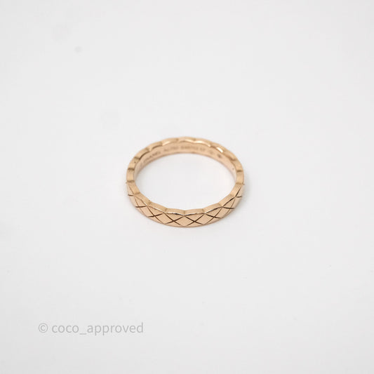 Chanel Coco Crush Ring 18K Beige Gold Size 57