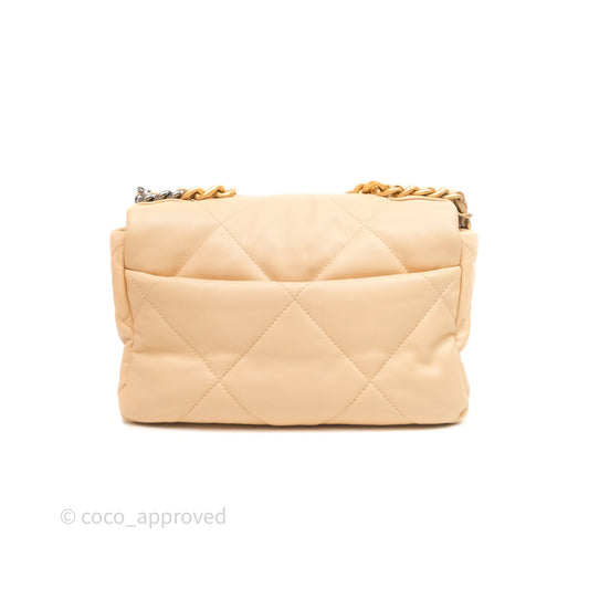 Chanel 19 Small Beige Mixed Hardware