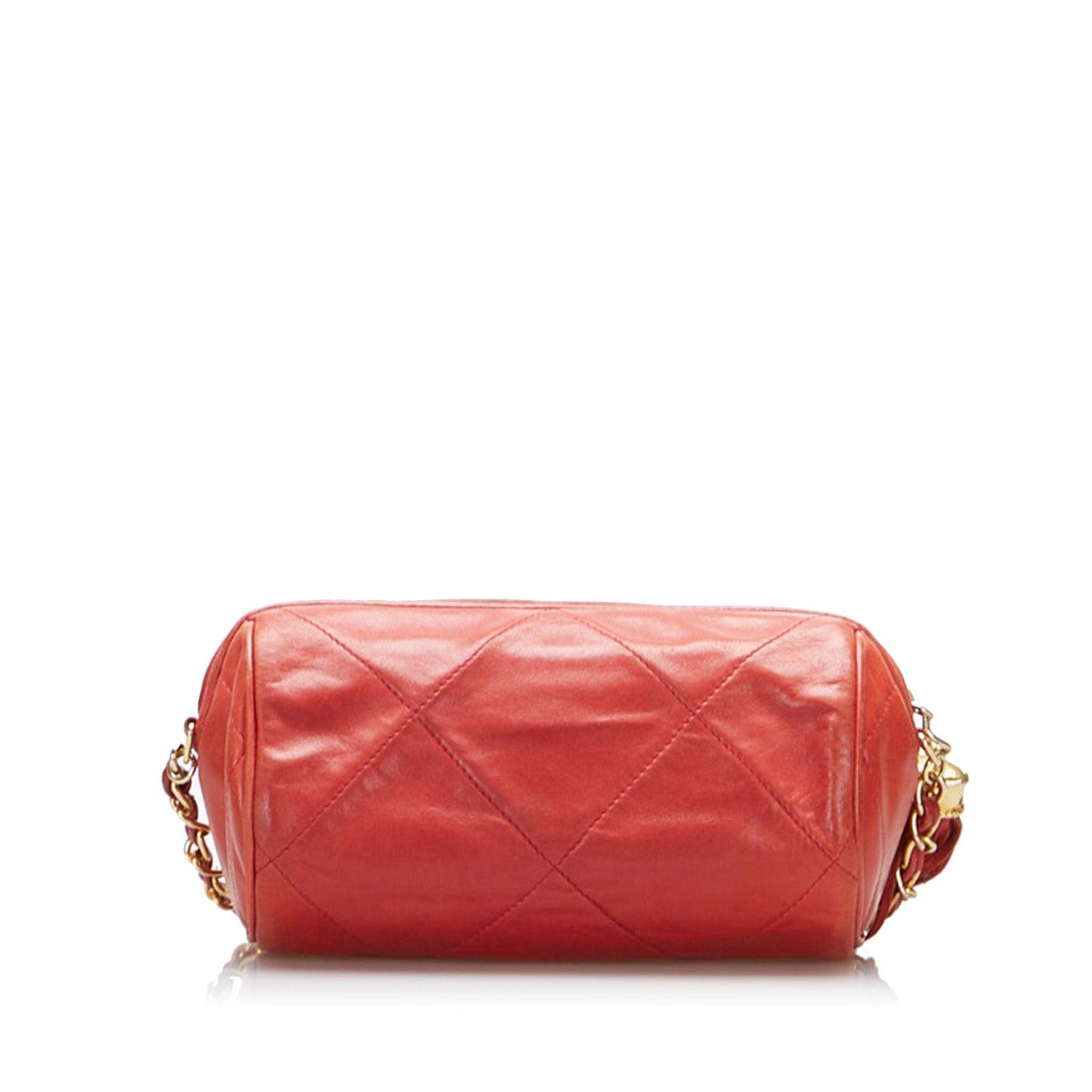 Luxury Chanel Timeless Crossbody Bag Coral Orange Lambskin Gold
