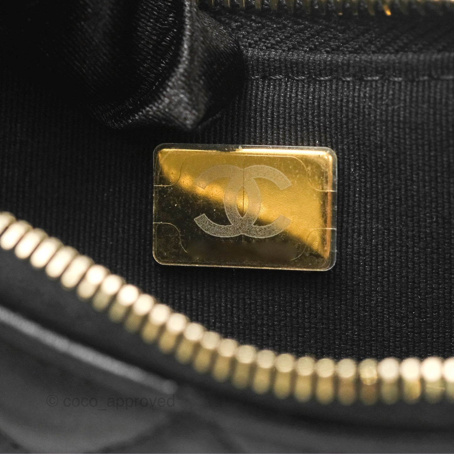 Chanel Chain Around Hobo Bag Black Lambskin Aged Gold Hardware 23B