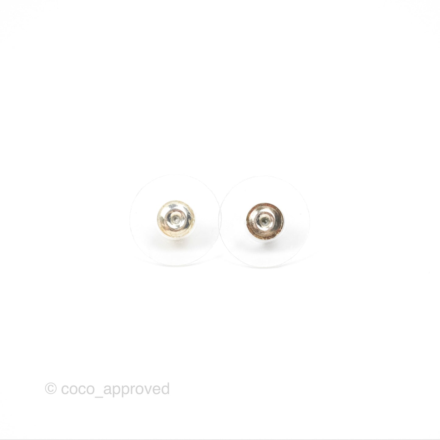 Chanel Crystal CC Bow Knot Drop Earrings Silver Tone 22B