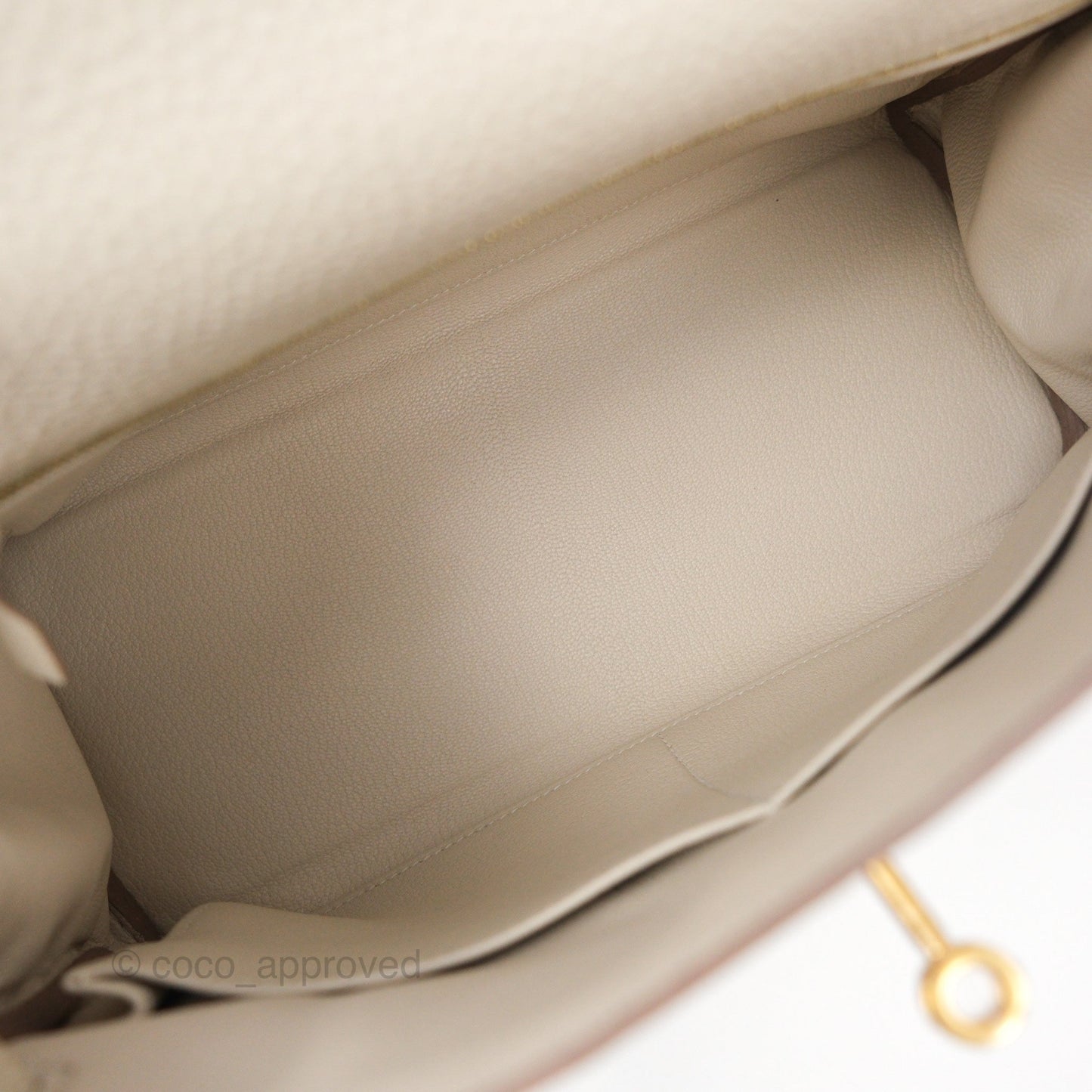 Hermès Kelly 28 Retourn Craie 10 Togo Gold Hardware