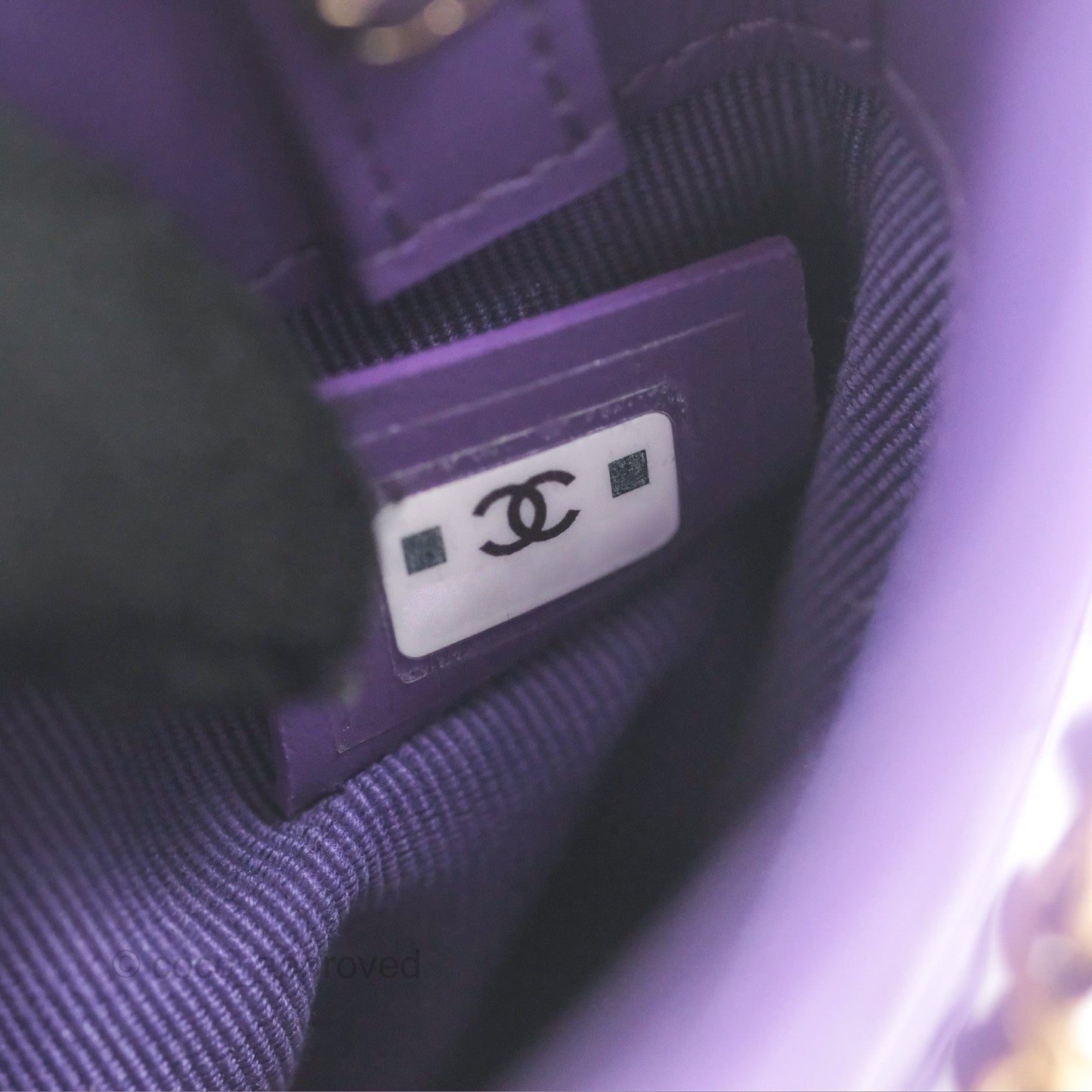 Chanel Nano 31 Purple Gold Hardware 24C