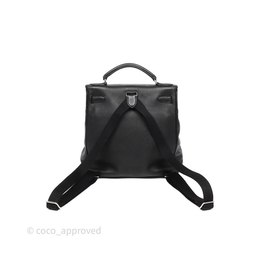 Hermès Kelly Ado Backpack GM Black Noir 89 Togo Palladium Hardware