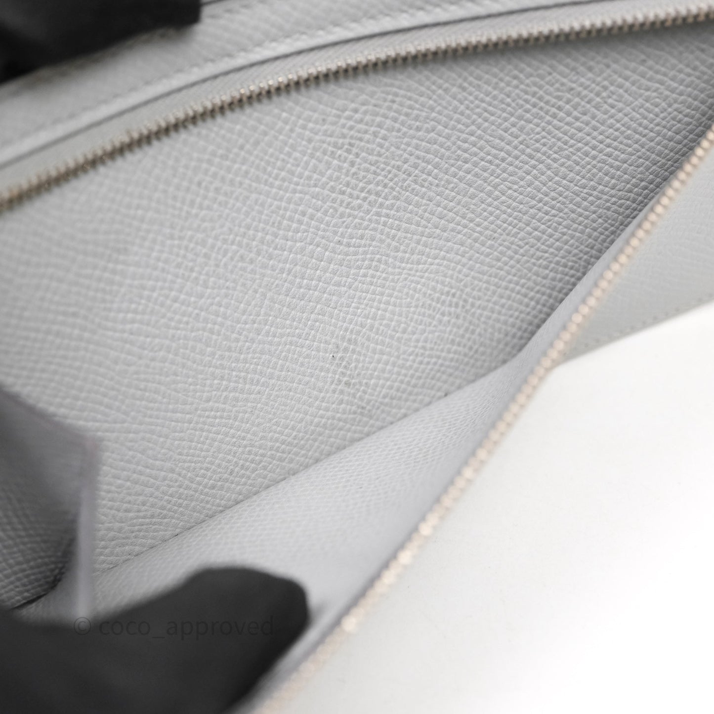 Hermès Bearn Long Wallet Gris Epsom Palladium Hardware
