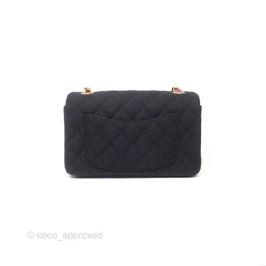 Chanel Paris-Hamburg Charms Mini Rectangular Flap Black 18C