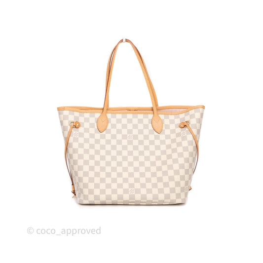 Louis Vuitton Neverfull MM Damier Azur Canvas Tote Bag