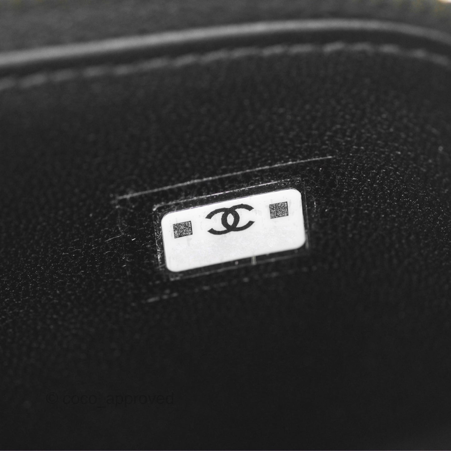 Chanel Vanity with Adjustable Chain Black Lambskin Aged Gold Hardware
