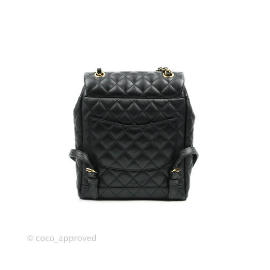 Chanel Quilted Small Urban Spirit Backpack Calfskin Black Gold Hardware