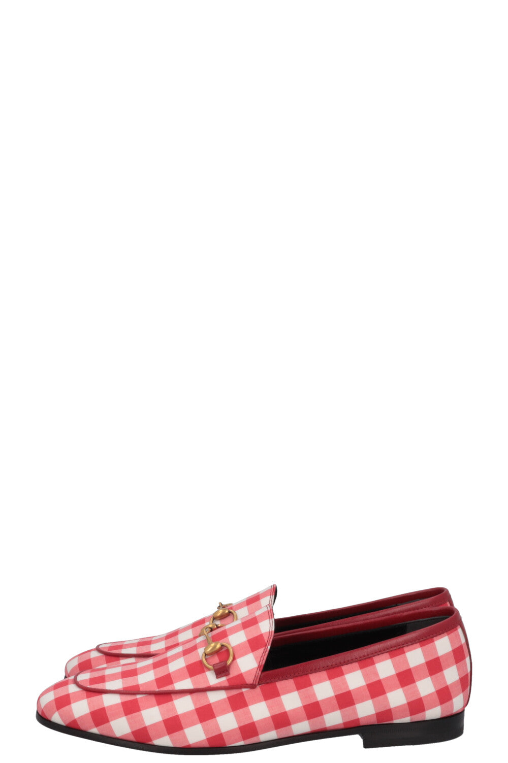 Luxury Gucci Trending 2025 Jordaan Loafer Vichy Red White