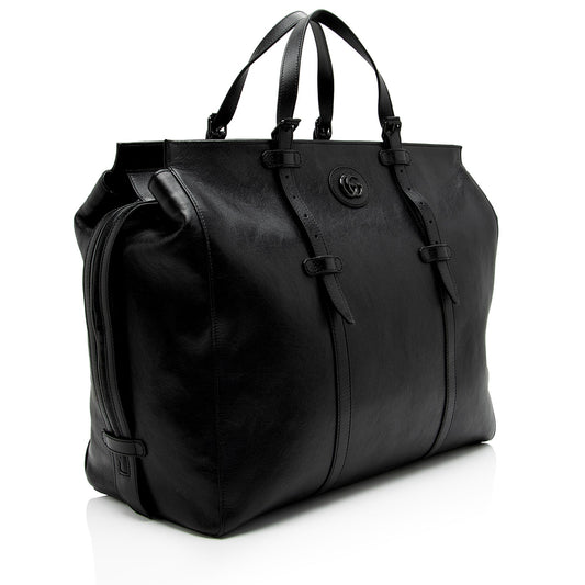 Gucci Calfskin GG Marmont Monochrome Large Tote (SHF-sBw4Ey)
