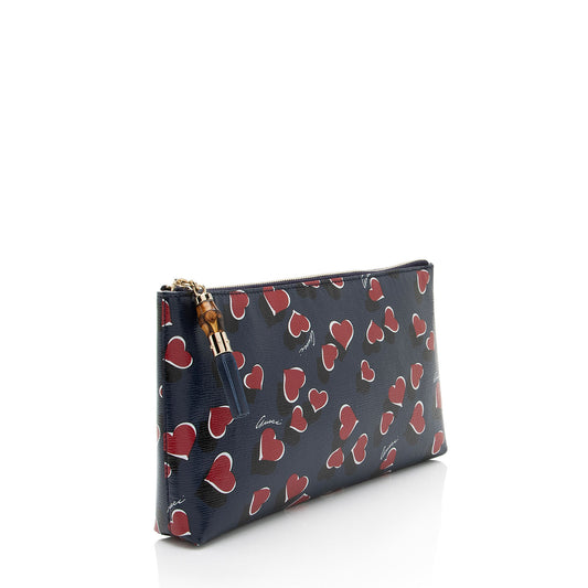 Gucci Calfskin Heartbeat Large Pouch