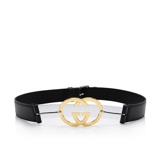 Gucci Calfskin Interlocking G Belt - Size 34 / 85 (SHF-bk2WGV)