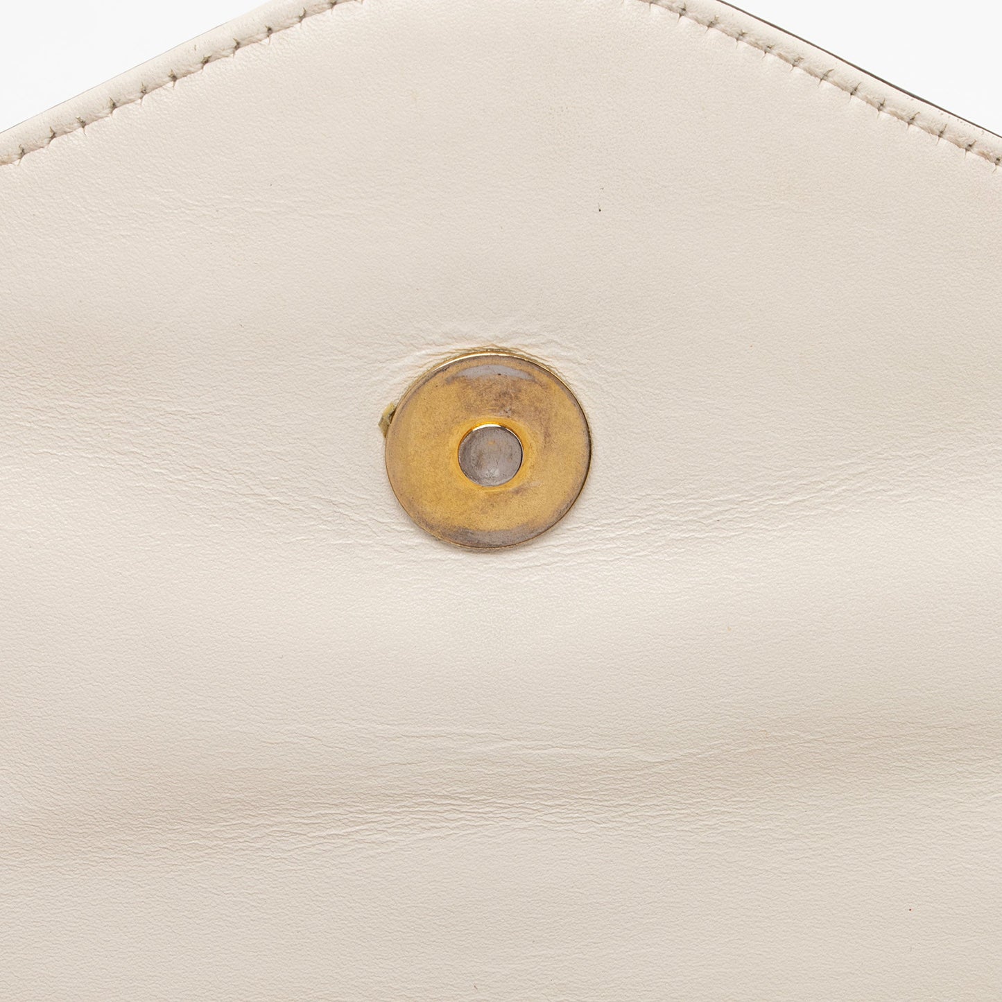 Gucci Calfskin Pearl Bee Broadway Mini Shoulder Bag (SHF-tRht4u)
