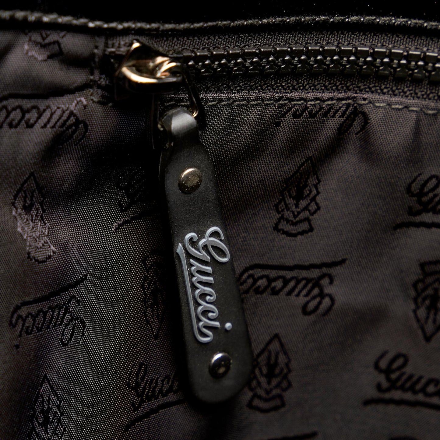 Gucci Crest Coated Canvas Crossbody Bag (SHG-31753)