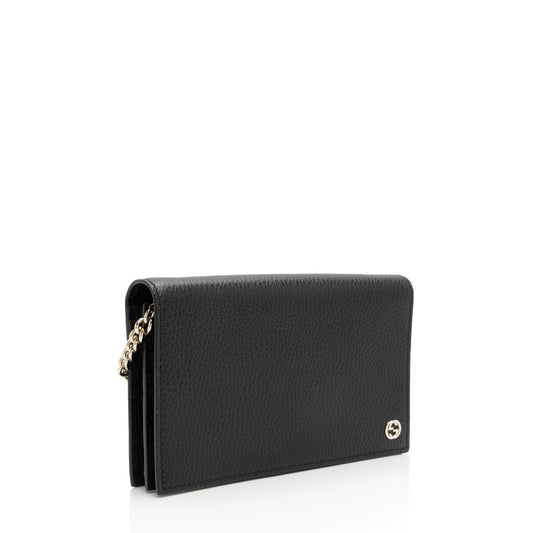 Gucci Dollar Calfskin Betty Medium Chain Wallet (SHF-2pD5un)