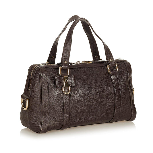 Gucci Duchessa Leather Satchel (SHG-27181)