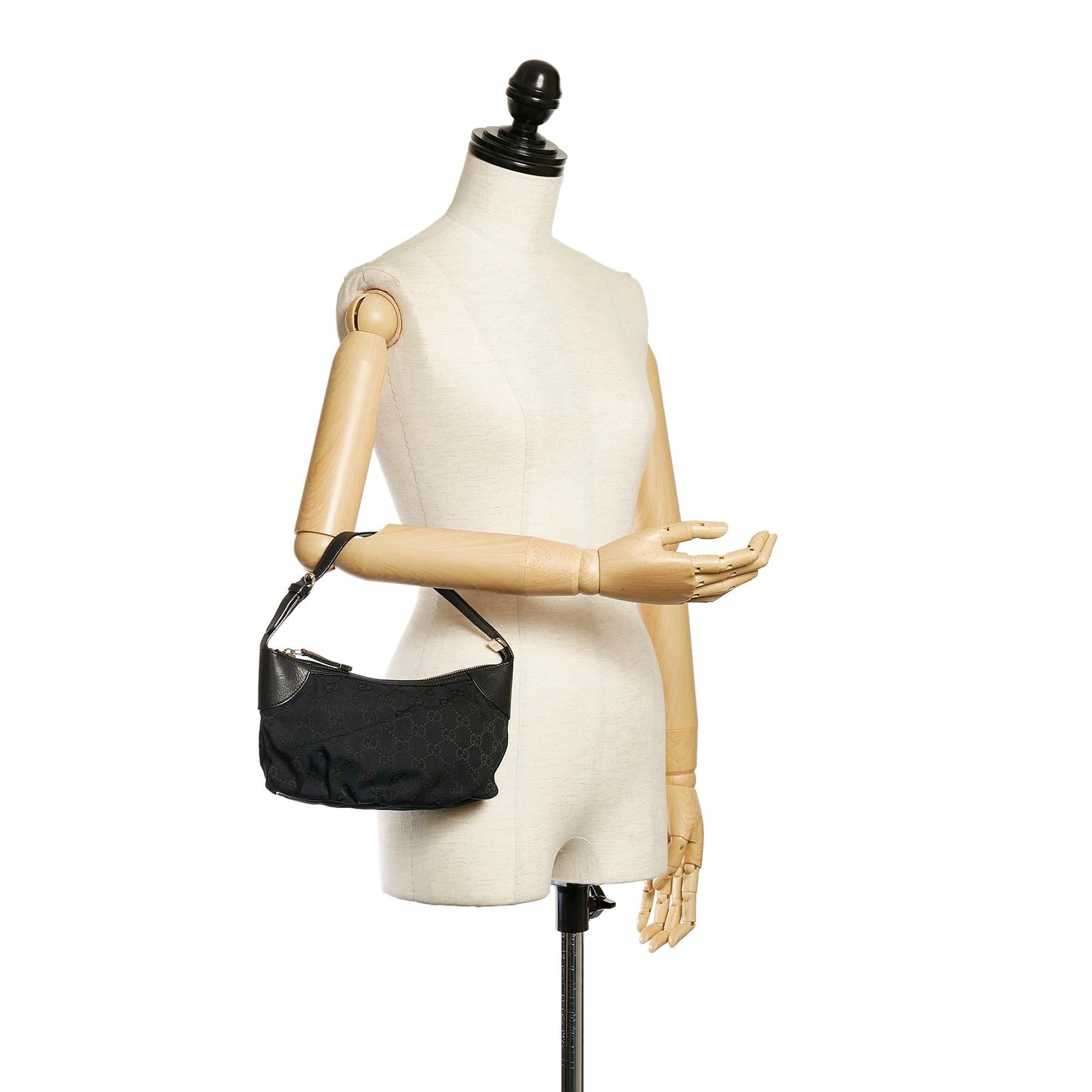 Gucci GG Canvas Baguette (SHG-34704)
