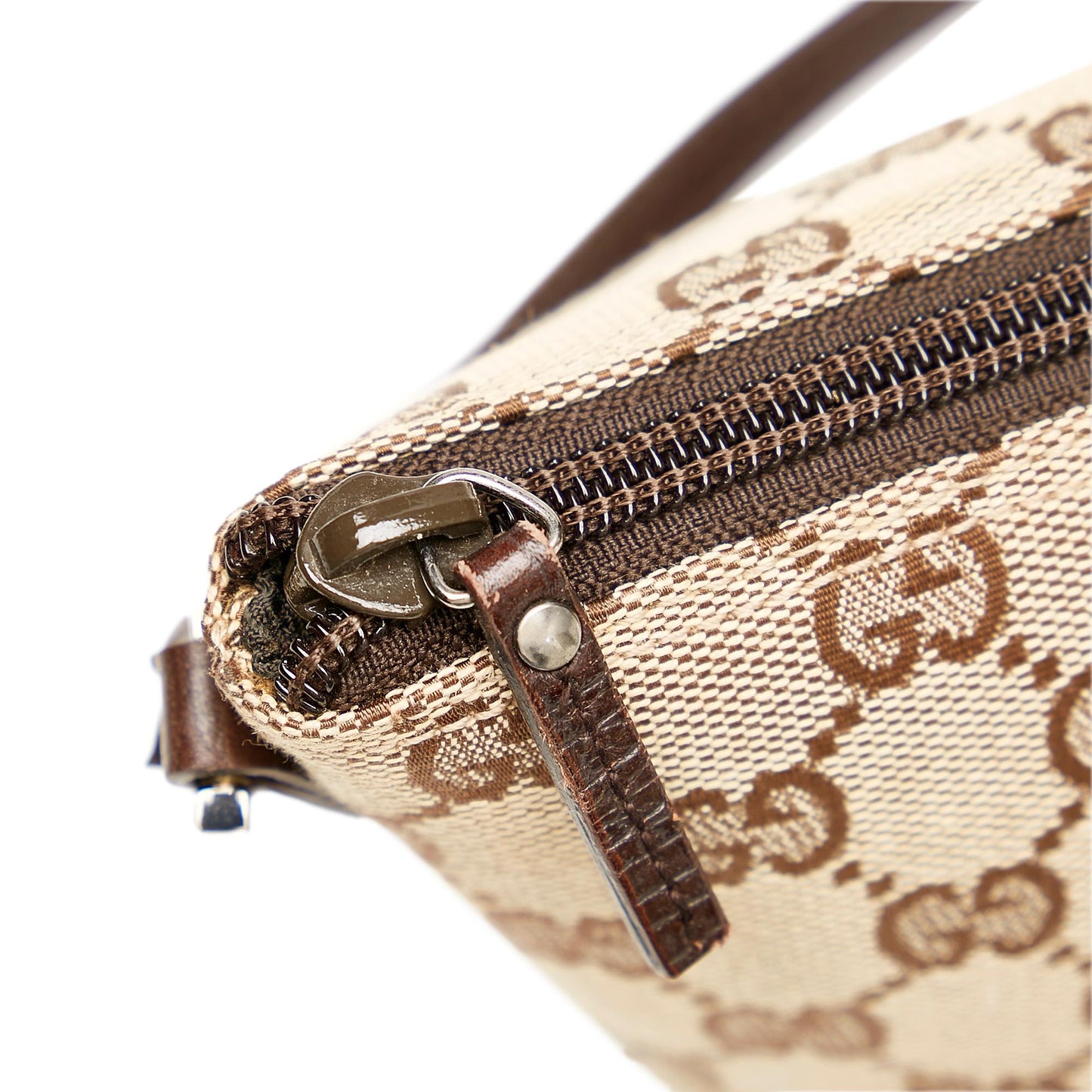 Gucci GG Canvas Boat Baguette (SHG-32757)