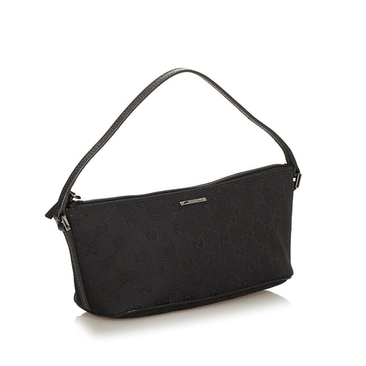 Gucci GG Canvas Boat Baguette (SHG-36577)