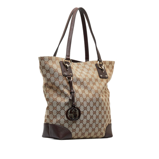 Gucci GG Canvas Charm Tote (SHG-n6X4id)