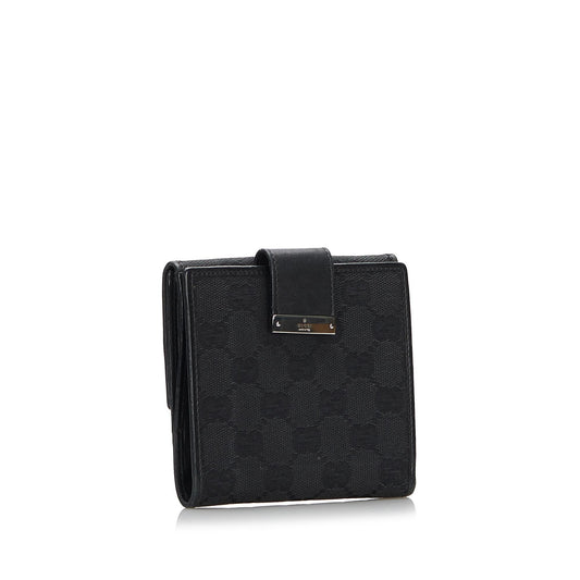 Gucci GG Canvas Compact Wallet (SHG-37777)