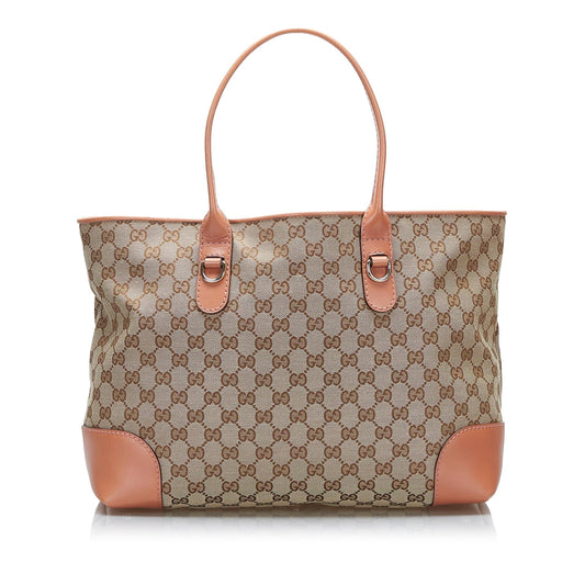 Luxury Gucci GG Canvas Heart Bit Tote (SHG-3fnCTw)