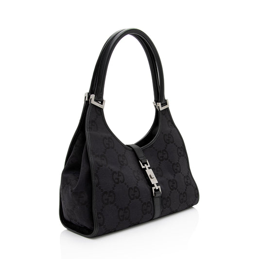 Gucci GG Canvas Jackie Small Shoulder Bag (SHF-Ajw7gP)