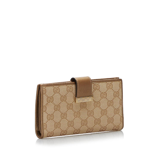 Gucci GG Canvas Long Wallet (SHG-gzModk)