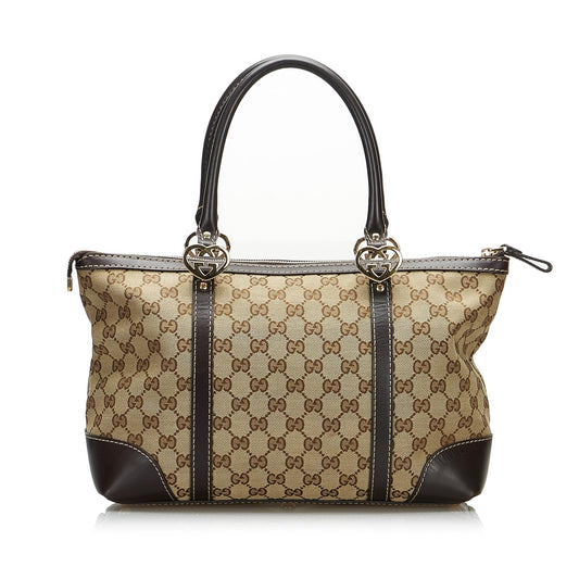 Luxury Gucci GG Canvas Lovely Tote Bag (SHG-AA236C)