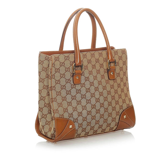Gucci GG Canvas Nailhead Handbag (SHG-32388)