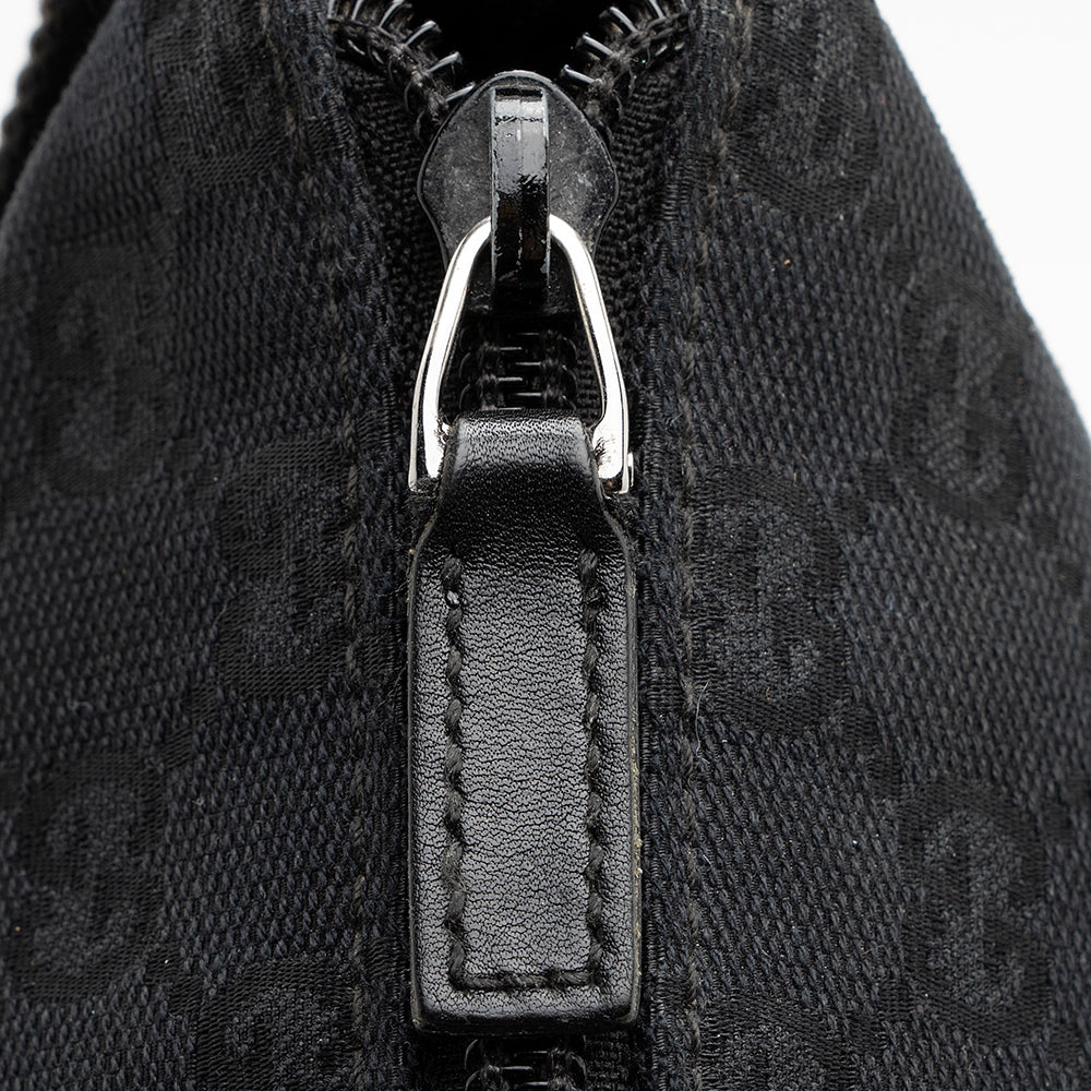 Gucci GG Canvas Perforated Leather Messenger Bag (SHF-20533)