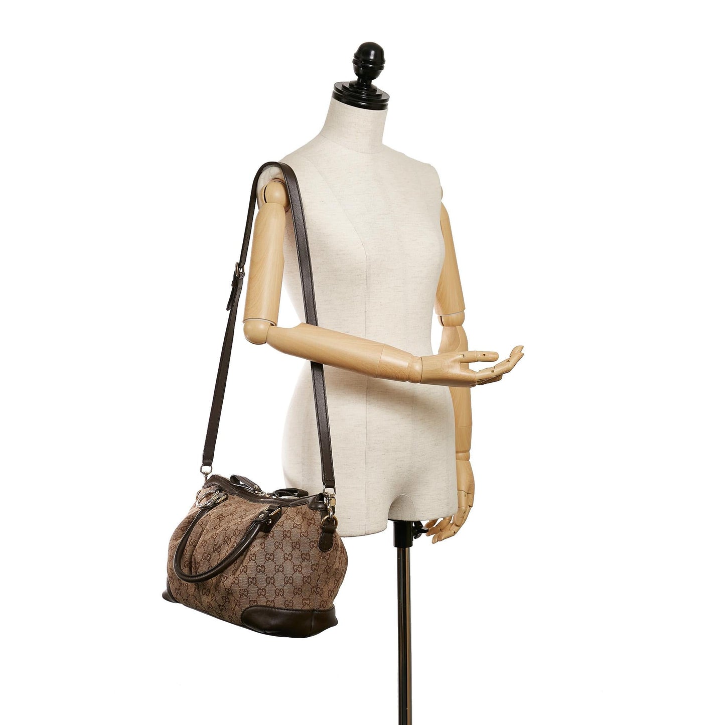 Gucci GG Canvas Sukey Satchel (SHG-30436)