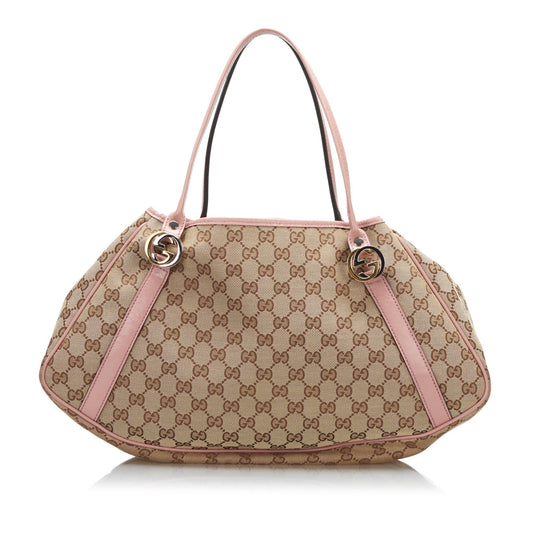 Luxury Gucci GG Canvas Twins Tote (SHG-fbSjno)