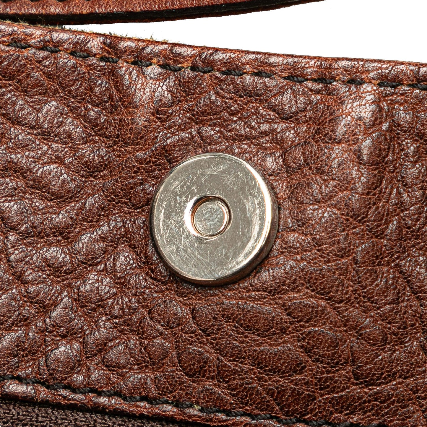 Gucci GG Denim Horsebit Shoulder Bag