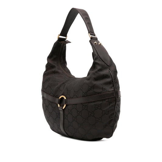 Gucci GG Nylon Reins Hobo Bag