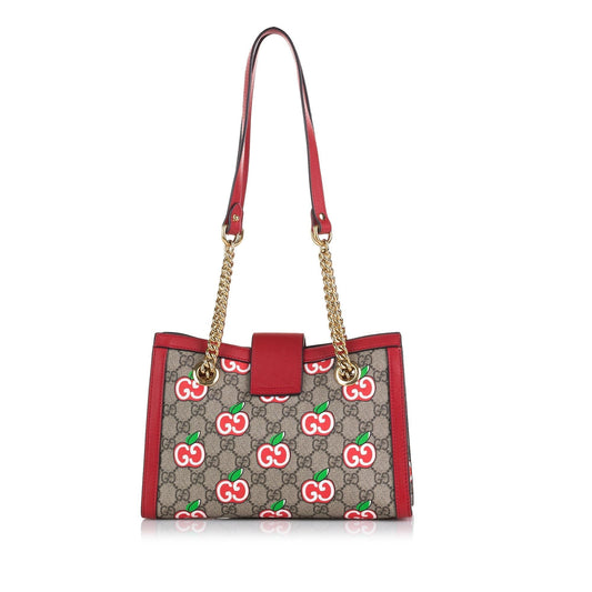 Luxury Gucci GG Supreme Apple Padlock Tote (SHG-iVKYxI)