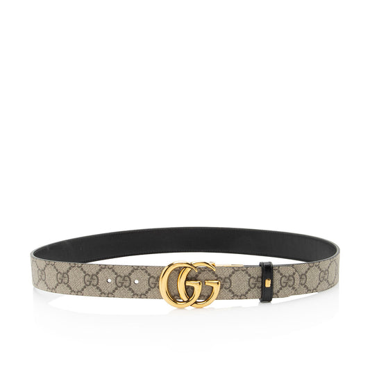 Gucci GG Supreme GG Marmont Reversible Belt - Size 32 / 80