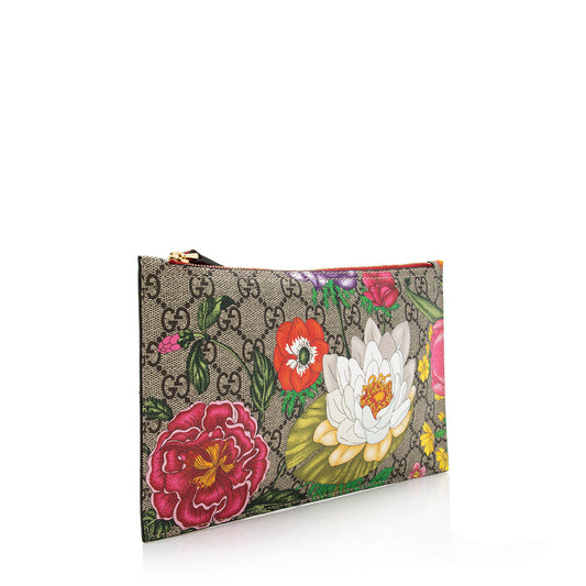 Gucci GG Supreme Ophidia Flora Pochette (SHF-17514)