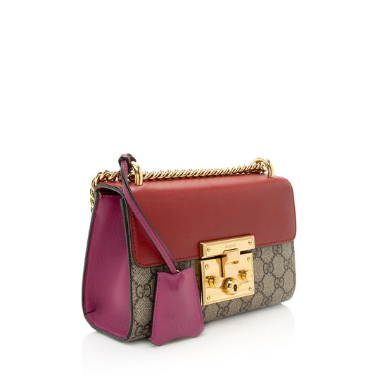 Gucci GG Supreme Padlock Small Shoulder Bag (SHF-19759)