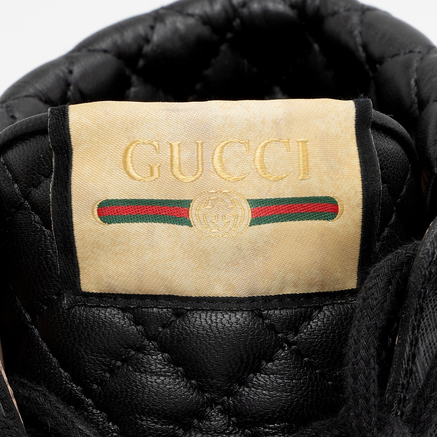Gucci GG Supreme Quilted Calfskin Combat Boots - Size 9 / 39 (SHF-FX4r8v)