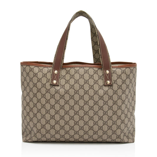 Luxury Gucci GG Supreme Signature Web Loop Medium Tote (SHF-ll8U5X)