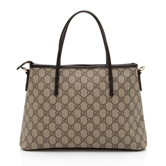 Luxury Gucci GG Supreme Small Convertible Tote (SHF-3DHKoq)