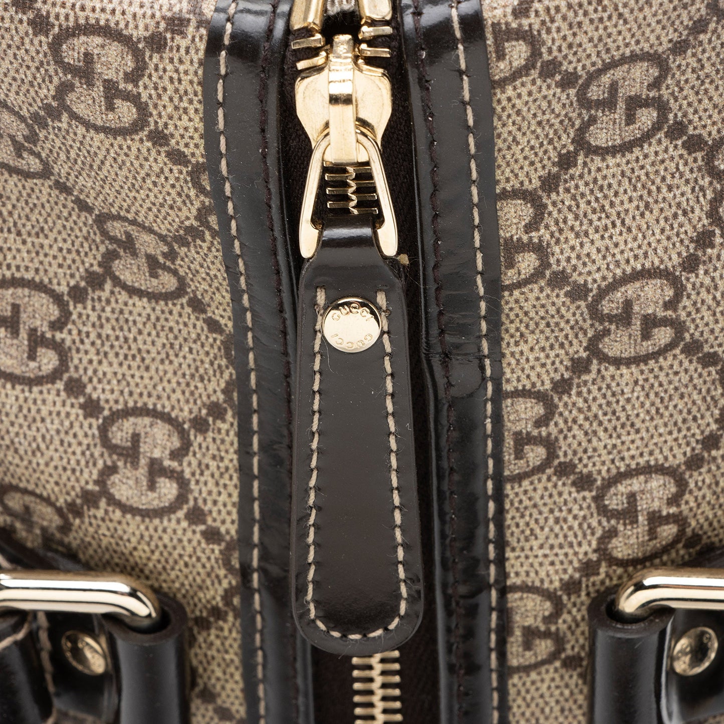 Gucci GG Supreme Tattoo Heart Medium Boston Bag