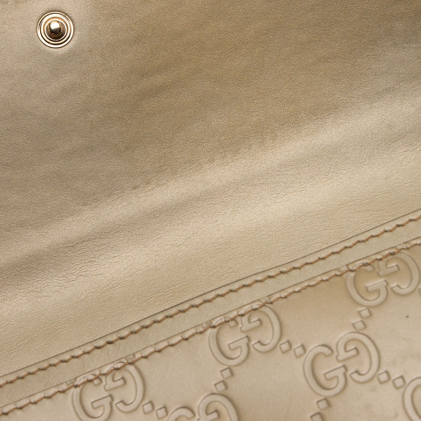 Gucci Guccissima Leather Bow Signature Continental Wallet