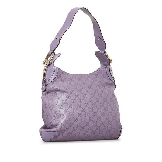 Gucci Guccissima Horsebit Creole Hobo (SHG-lpn8Nv)