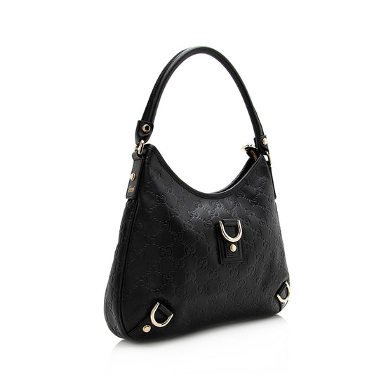 Gucci Guccissima Leather Abbey Medium Hobo (SHF-21546)