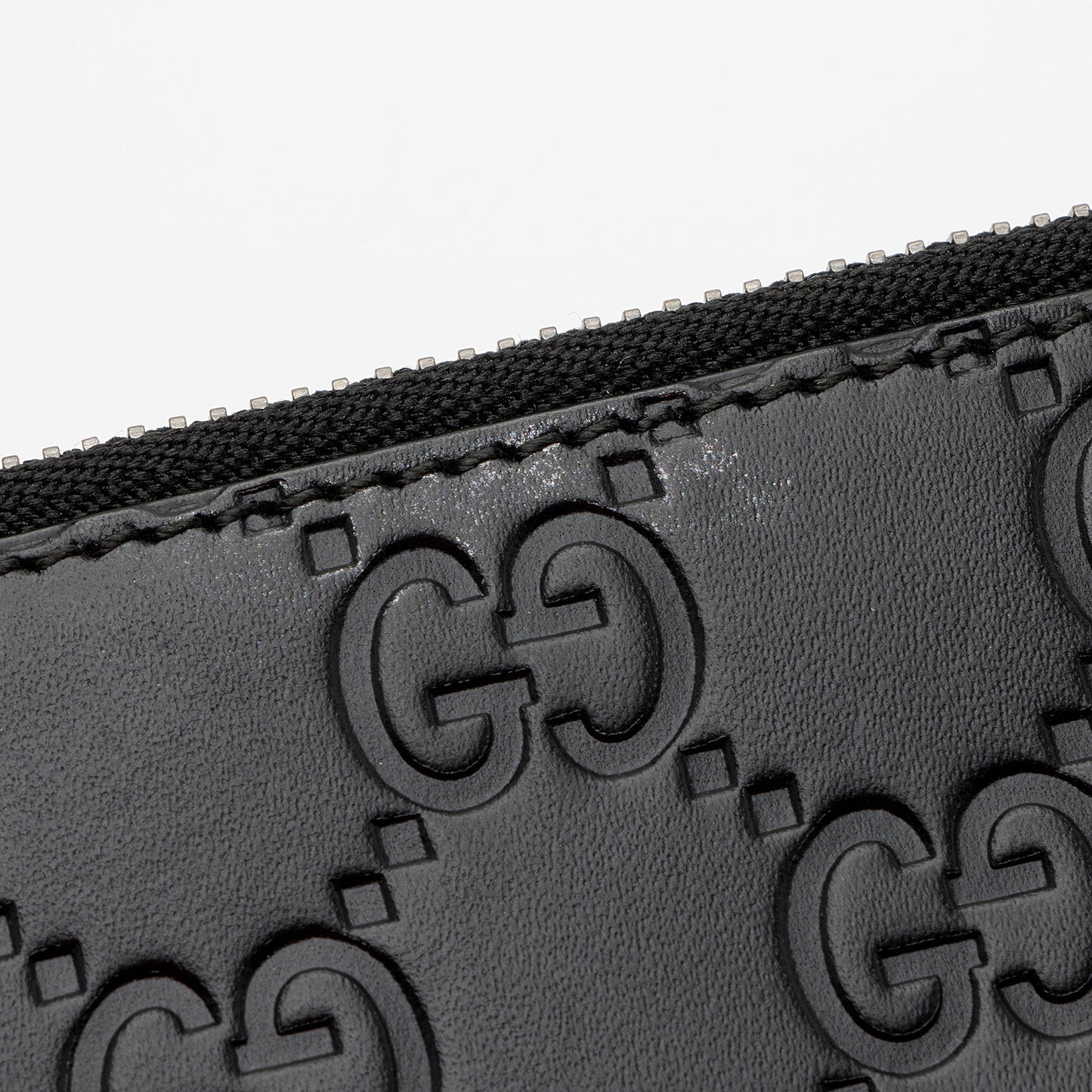 Gucci Guccissima Leather Card Holder (SHF-W7PcAP)